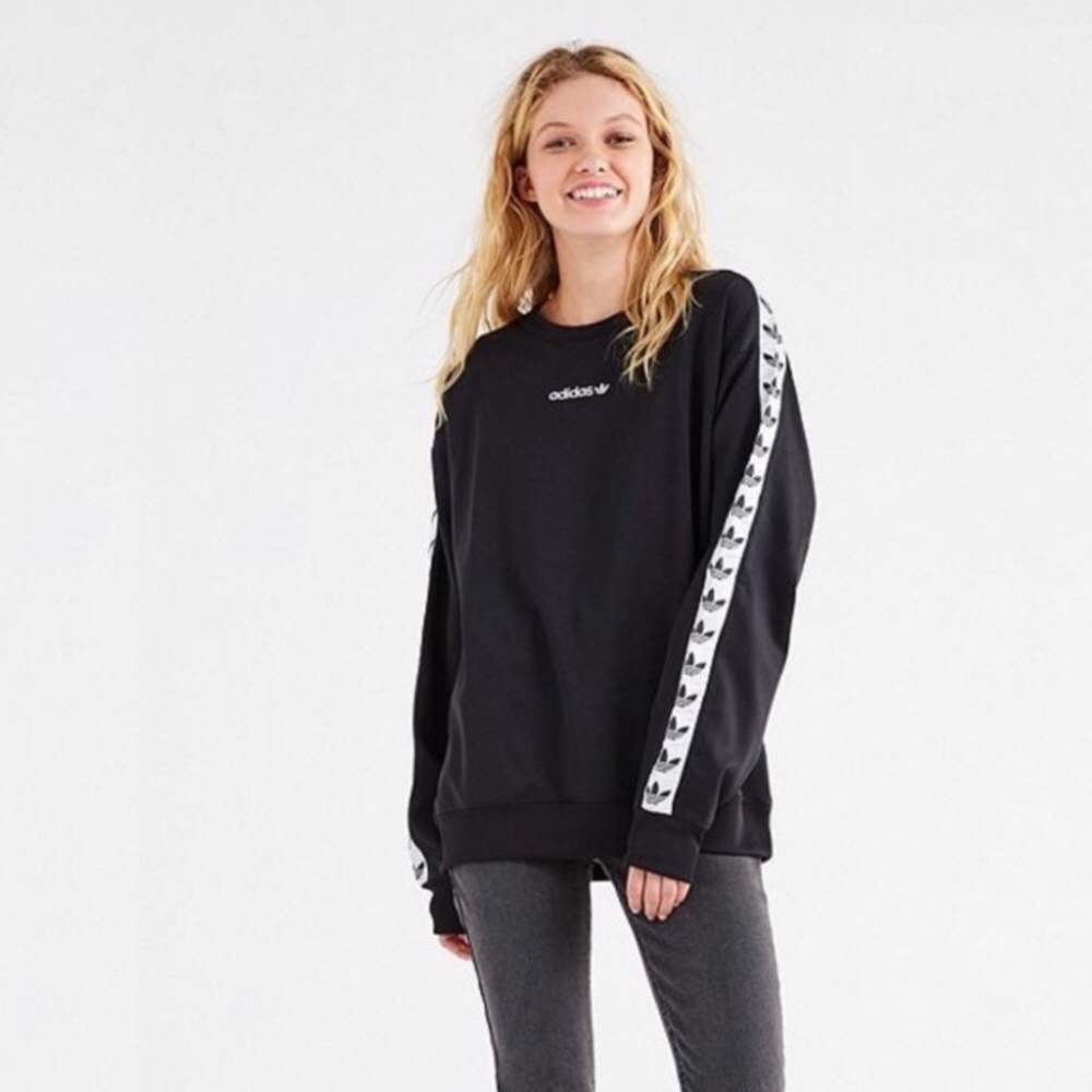 Adidas x urban outfitters tape sleeve sweatshirt